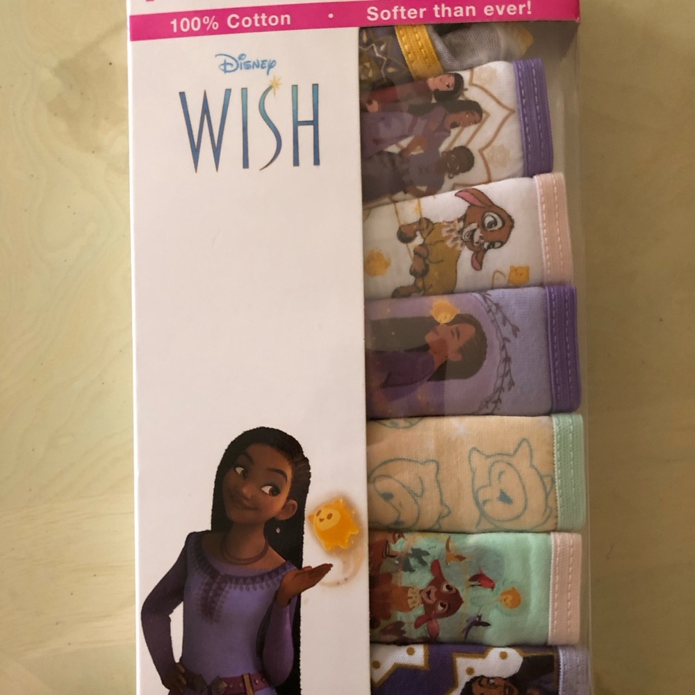 Wish Kids Cotton Underwear Pack - Purple, Pink, Mint, White